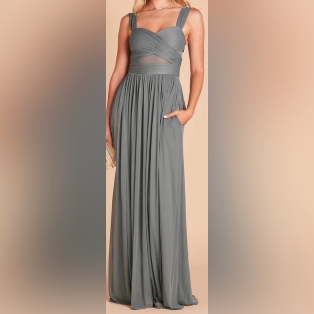 Birdy Grey Maxi Dress in Slate Blue